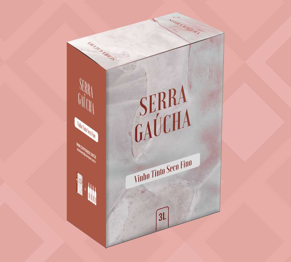 Vinho Serra Gaúcha Merlot Tinto Seco Fino